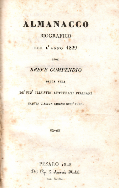 Almanacco ed. 1828